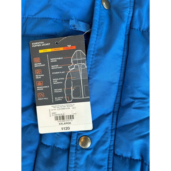 St. John's Bay Cold Weather Mens Lined Heavyweight Jacket SZ XXL Men 821 - Picture 4 of 7